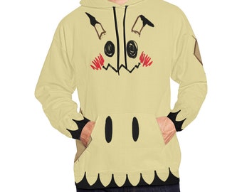 Mimikyu cosplay inspired printed fabric hoodie or sweatshirt