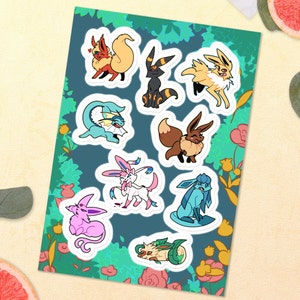 Eeveelutions Sticker sheet