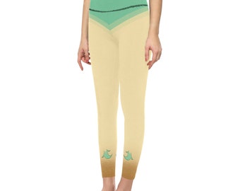 Leafeon cosplay  printed fabric leggings