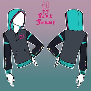 Miku casual cosplay printed fabric hoodie or sweatshirts