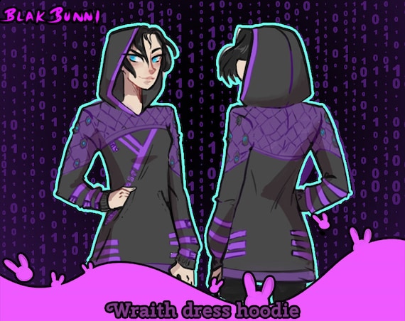 Wraith Cosplay Ninja Dress Hoodie Etsy Wraith Cosplay Ninja Dress Hoodie Etsy