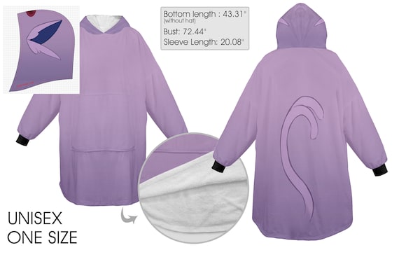 Eeveelutions Unisex Blanket Hoodie Cosplay One Size Etsy