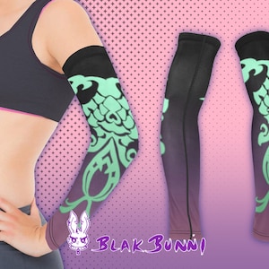 Wind Dämon Cosplay gedruckt Tattoo Arm Ärmeln