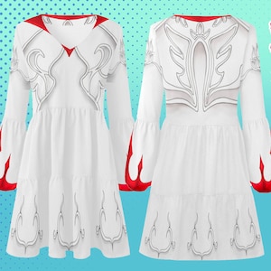 White mage cosplay dress