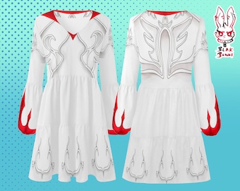 White mage cosplay dress