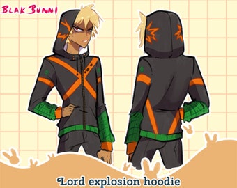 Lord explosion pullover printed fabric hoodie or sweatshirt