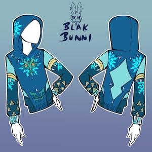 Frostbite hood cosplay inspired cape hoodie