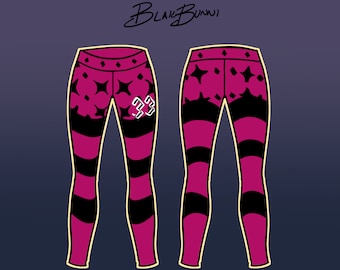 Team Yell printed fabric leggings