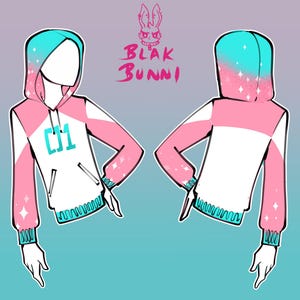 Neko Miku casual cosplay printed fabric hoodie or sweatshirts