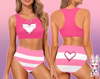 Poison Angel Dust casual cosplay two piece swimsuit bikini