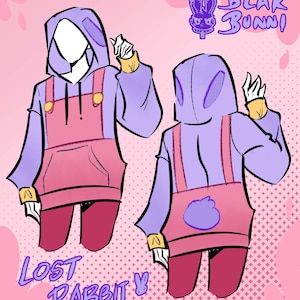 Jax Rabbit casual cosplay printed fabric hoodie or sweatshirts