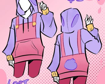 Jax Rabbit casual cosplay printed fabric hoodie or sweatshirts