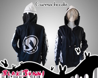 Team Skull Guzma cosplay inspired printed fabric hoodie or sweatshirt