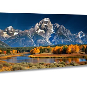Oxbow Bend, Grand Teton Nationalpark, Wyoming, USA, Haus Büro Dekor, Wandkunst, Fine Art, Papier, Leinwand, Metall, Acryl