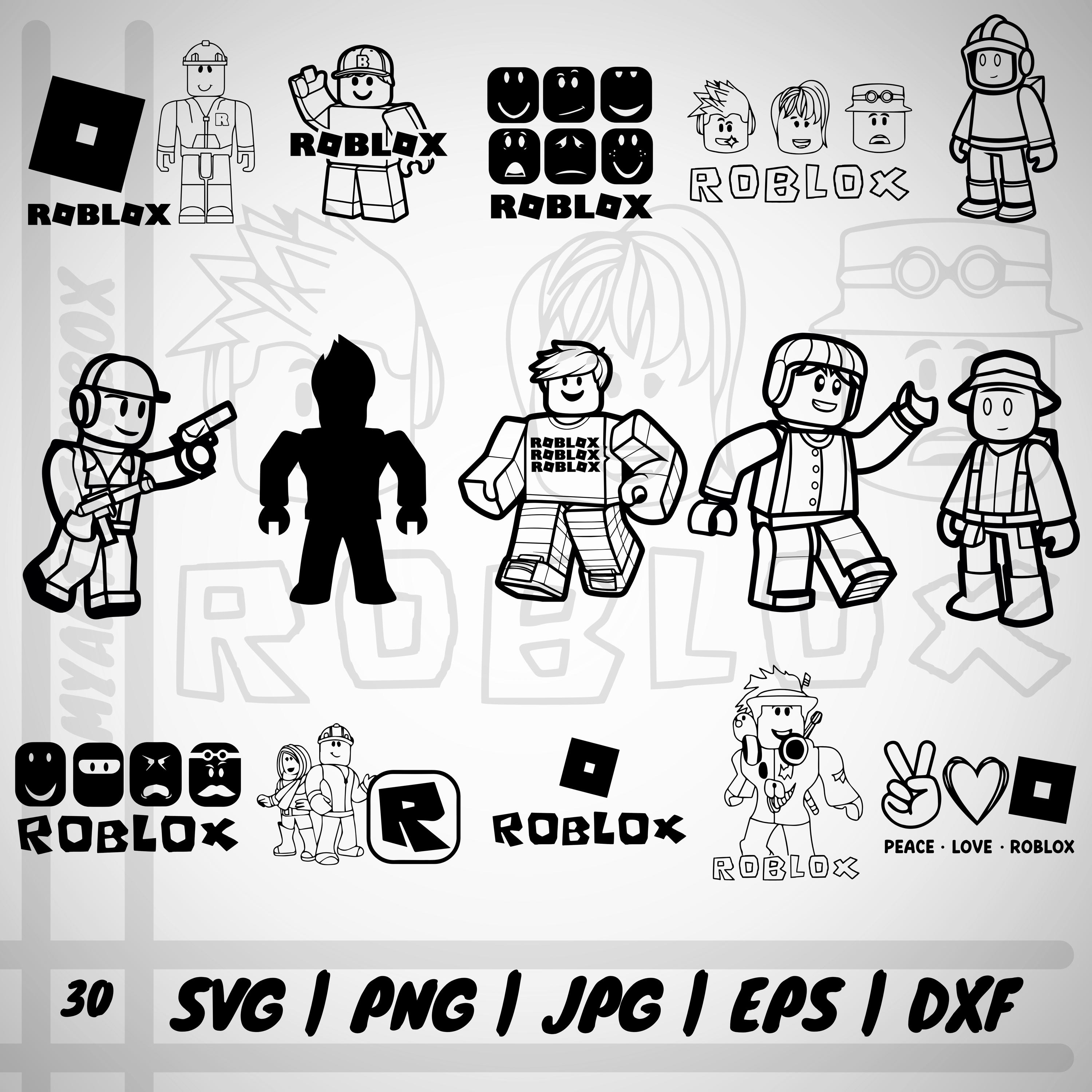 Roblox SVG Bundle: Robot Gaming Clipart for Cricut (Digital Files)