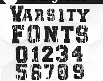 Varsity Font Svg, Sports Fonts Svg, Jersey Font Svg, Varsity Letters Svg, Sports Font, College Font, Varsity College Style Digital Download