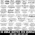 Bible Quotes Svg Bundle, Scripture SVG, Christian Svg, Bible Verse SVG, Religious Designs, Faith Svg, Blessed Svg, Boho Christian, Cricut