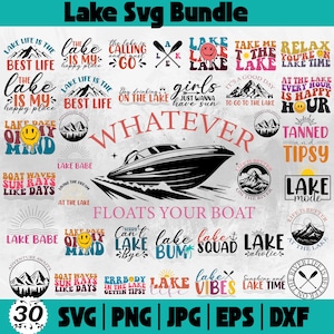 Lake Svg Bundle, Lake Quotes svg, Lake Life Svg, Lake Life Png, Lake Shirt design, Camping Svg, Fishing Svg, Funny lake Svg, Lake House Svg