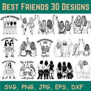 Bester Freund-Svg-Bundle, Freund-Svg-Bundle, Freundschaft geschnitten