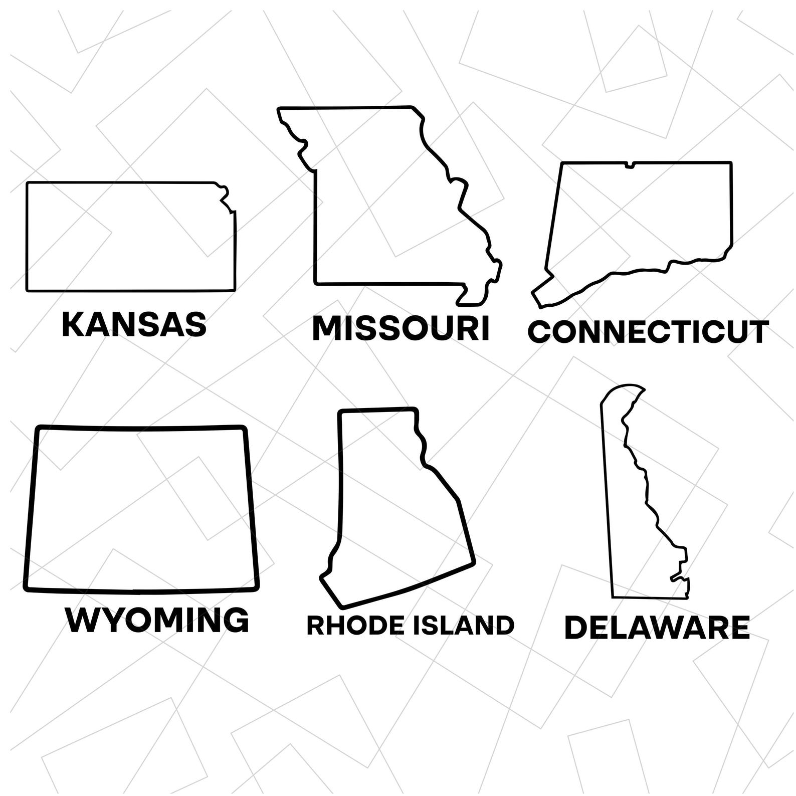 United State Map Outline Shapes, United States of America Map, Perfect ...