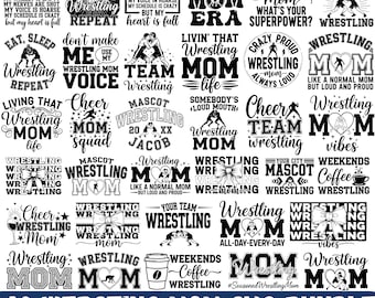 Wrestling Mom SVG Bundle, Loud and Proud Wrestling Mom, Wrestling Mama Svg, Wrestling Mom Shirt, Instant Download, Wrestling Mom For Cricut