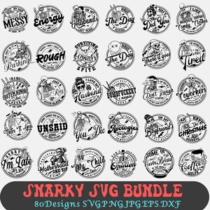 Paquete de calaveras sarcásticas, Mega 80 diseños SVG, SVG de humor para adultos, Paquete SVG sarcástico, Paquete SVG de esqueletos divertidos, SVG de Halloween, Paquete SVG atrevido