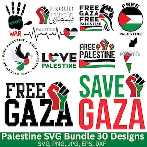 Palestina ontwerpen bundel Svg, Palestina ontwerpen in Arabisch/Eng, direct digitaal bestand, vlag Palestina, Save Children SVG, staan met Palestina