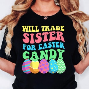 Schwester für Eier svg, Kinder Ostern svg, lustiges Ostern, Geschwister Familie Ostern svg, Bruder Schwester Ostern Shirt svg für Cricut, Png