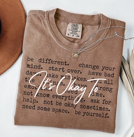 Positivity It's Okay Inspirational SVG PNG , Teacher svg , Motivational Tee, Mental Health Png , Gift for Best Friends, Positive Saying