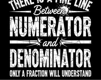 Funny Math Teacher Fraction Joke Graphic (SVG, PNG)