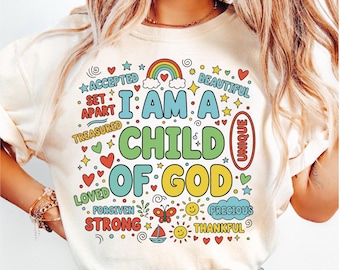 Christian Retro 'Child of God' Design SVG PNG (Digital Download)