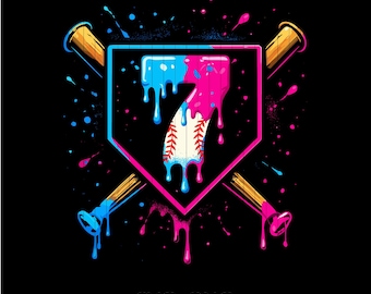 Ice Cream Baseball 7th Birthday SVG PNG, Bday Party Theme (Digital Files)