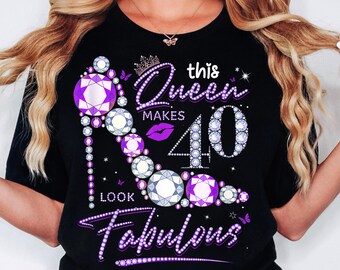 Queen maakt 40 png, fantastische 40e verjaardag (digitale download)