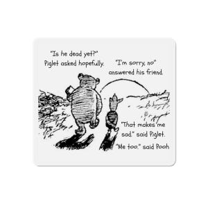 Winnie Puuh und Ferkel, Magnet: Politisches Motiv, Magnet, Rezession, Zoll Magnet, Freundschaft Magnet, FDT