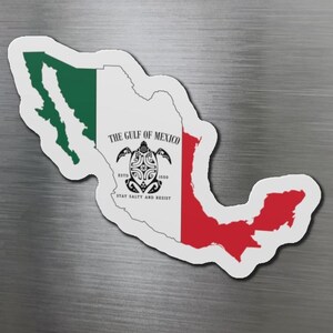Golf von Mexiko gestanzter Magnet, Golf von Mexiko, Anti-Trumpf, Anti-Maga, Golf von Mexiko Magnet, Wiederstand, Golf von Mexiko Schildkröte, Sommermagnet
