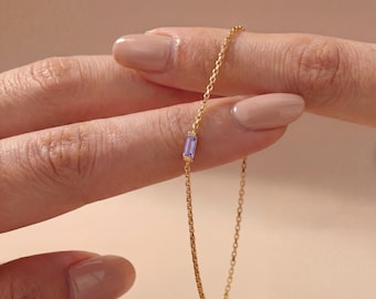 Baguette geboortesteenarmbanden, geboortesteenarmband, geboortesteenarmband familie, meervoudige geboortesteenarmband, geboortesteenarmband voor moeder
