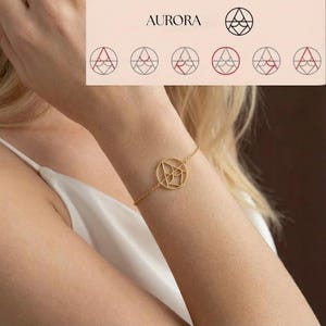 Aangepaste armband met naamlogo, armband met zilveren logonaam, armband met gepersonaliseerd monogram, armband met geometrische naam, gouden armband met verborgen bericht