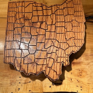 Ohio Holz Plakette