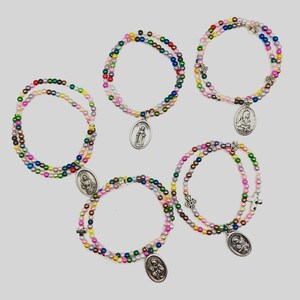Saint stack bracelets