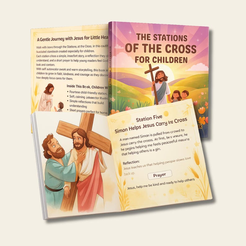 Stations of the Cross Printable for Kids: Catholic Lent Activity ...