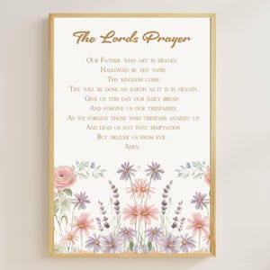 The Lords Prayer Kids Activity, Printable Bible Craft, Christian Education, Sunday School Decor, Religious Fun