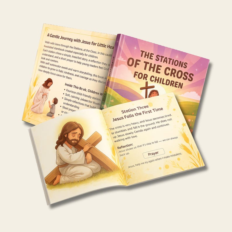 Stations of the Cross Printable for Kids: Catholic Lent Activity ...