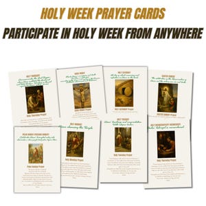 Holy Week Kids Activities, Devotional Prayer Cards, Printable Easter Crafts, Bible Study Sheets, Sunday School Fun, Scripture Countdown