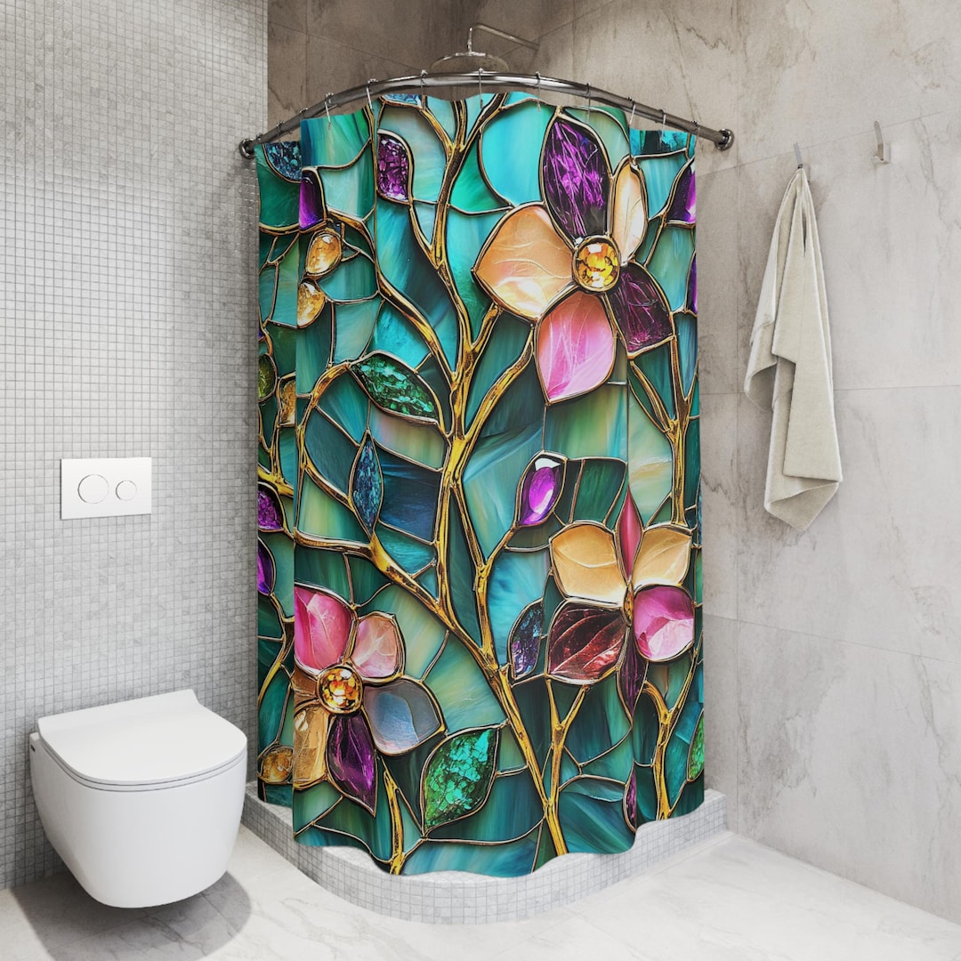 Jewel Tone Shower Curtain