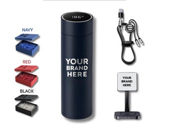 Conjunto de regalo corporativo con logotipo personalizado / Caja de regalo corporativa / Regalos corporativos personalizados / Conjunto de regalo promocional de marca personalizada / Conjunto de regalo para clientes