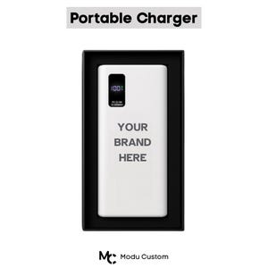 Custom Logo Portable Charger | Custom Logo Powerbank | Personalized Corporate Charger Gift | Custom Phone Charger | Custom Promotional Gifts