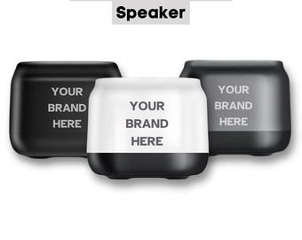 Altavoz Bluetooth inalámbrico con logotipo personalizado / Altavoz inalámbrico portátil / Regalos corporativos personalizables / Regalos personalizados / Regalos para eventos especiales
