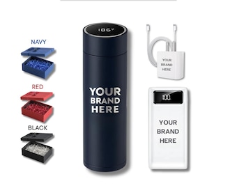 Set de regalo corporativo premium con logotipo personalizado / Set de regalo de oficina personalizado / Caja de regalo corporativa / Regalos corporativos para empleados / Regalos personalizados