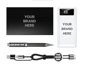 Set de regalo corporativo premium con logotipo personalizado / Set de regalo de oficina personalizado / Caja de regalo corporativa / Regalos corporativos para empleados / Regalos personalizados