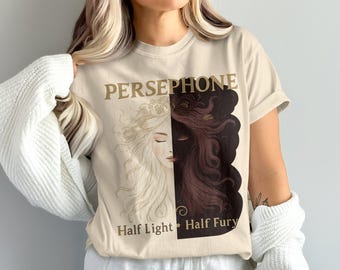 Persephone Goddess Comfort Colors Tee, Greek Mythology Shirt